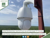 Умные камеры: «Ростелеком» запустил в Югре еще 77 точек системы видеомониторинга «Лесохранитель»